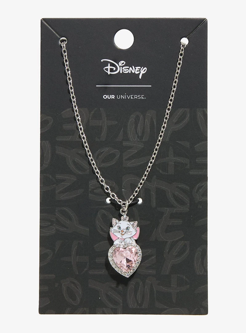 Disney The Aristocats Marie Rhinestone Heart Necklace - BoxLunch Exclusive