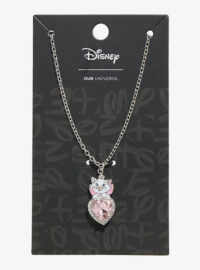 Disney The Aristocats Marie Rhinestone Heart Necklace - BoxLunch Exclusive