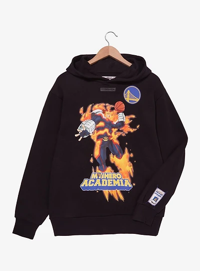 Hyperfly NBA x My Hero Academia Endeavor Golden State Warriors Hoodie - BoxLunch Exclusive