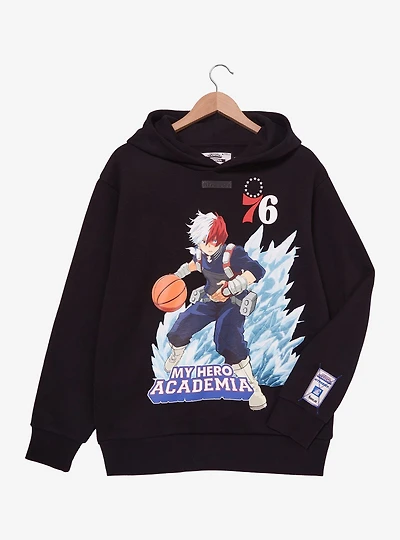Hyperfly NBA x My Hero Academia Todoroki Philadelphia 76ers Hoodie - BoxLunch Exclusive
