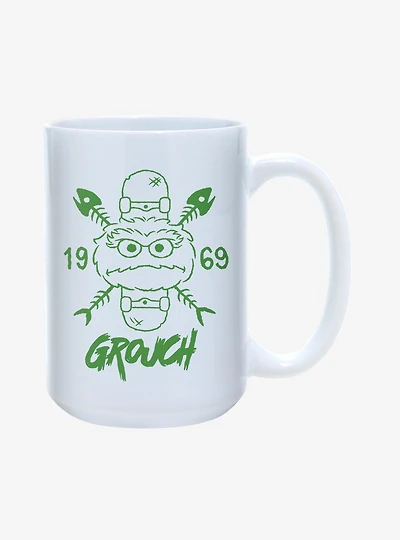 Sesame Street Grouch Skateboard Since 1969 15oz Mug