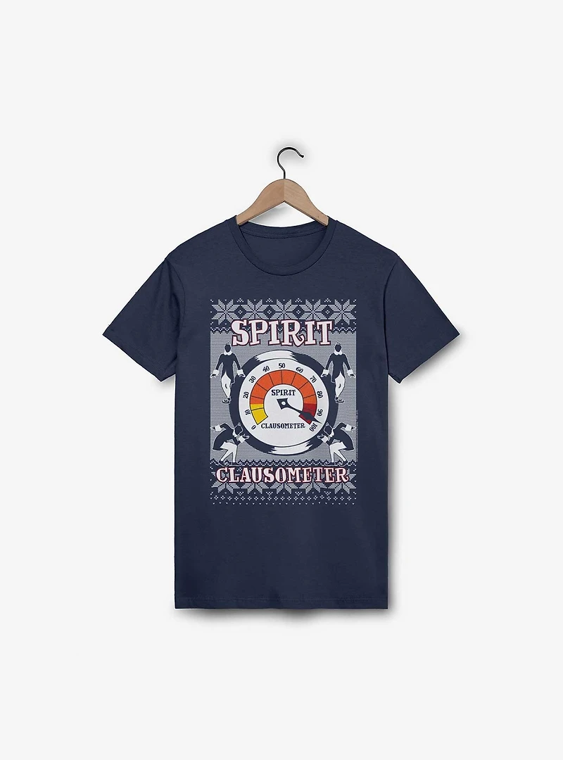 Elf Spirit Clausometer Ugly Sweater Pattern T-Shirt