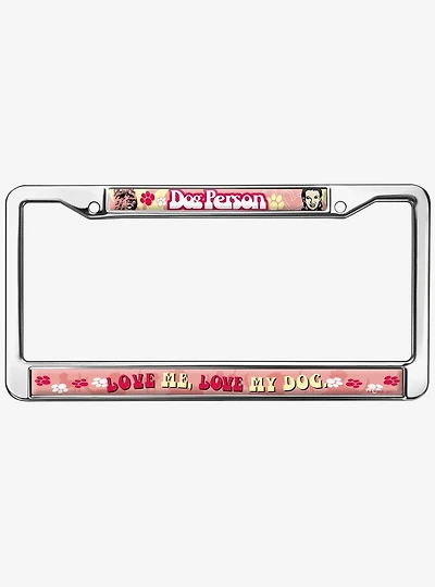 Wizard of Oz Dog Person Metal Frame License Plate