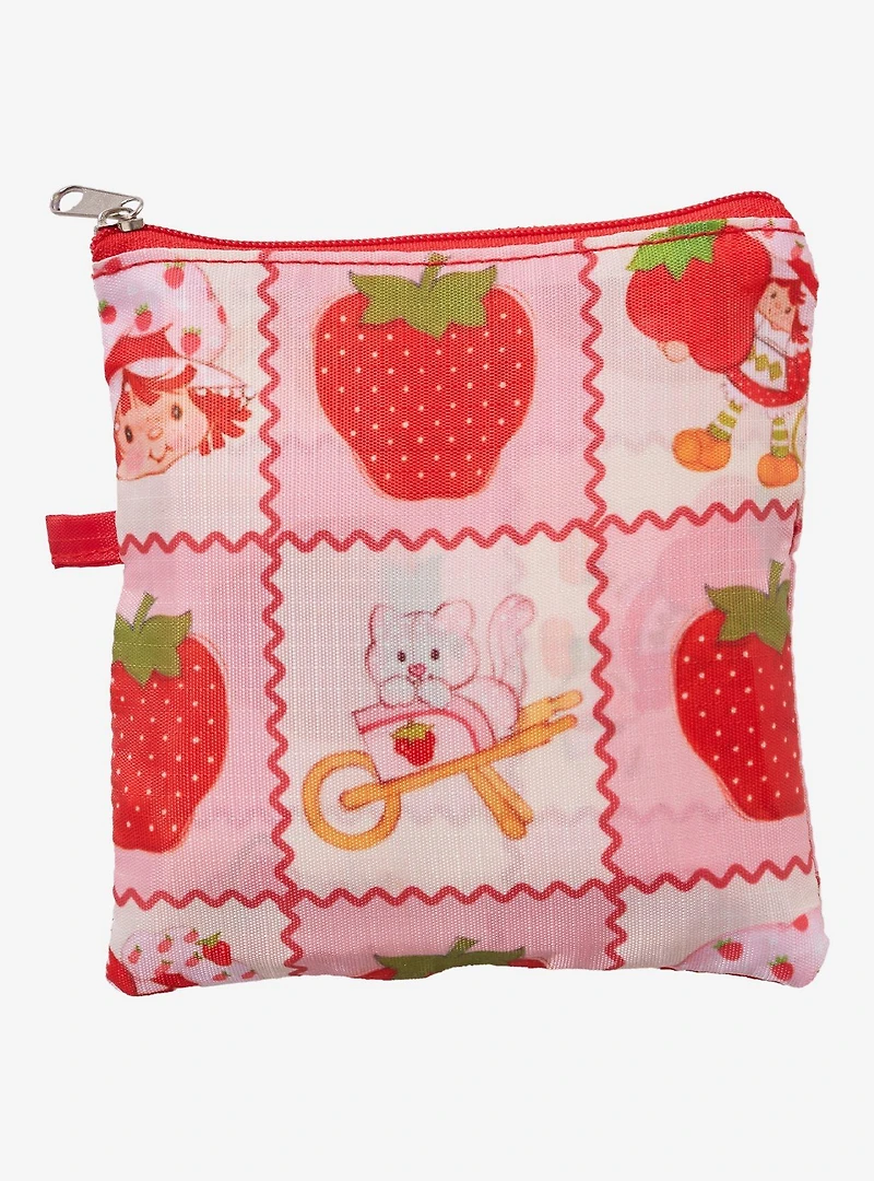 Strawberry Shortcake Patchwork Reusable Collapsible Tote Bag - BoxLunch Exclusive