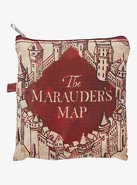 Harry Potter The Marauder's Map Allover Print Reusable Collapsible Tote Bag - BoxLunch Exclusive