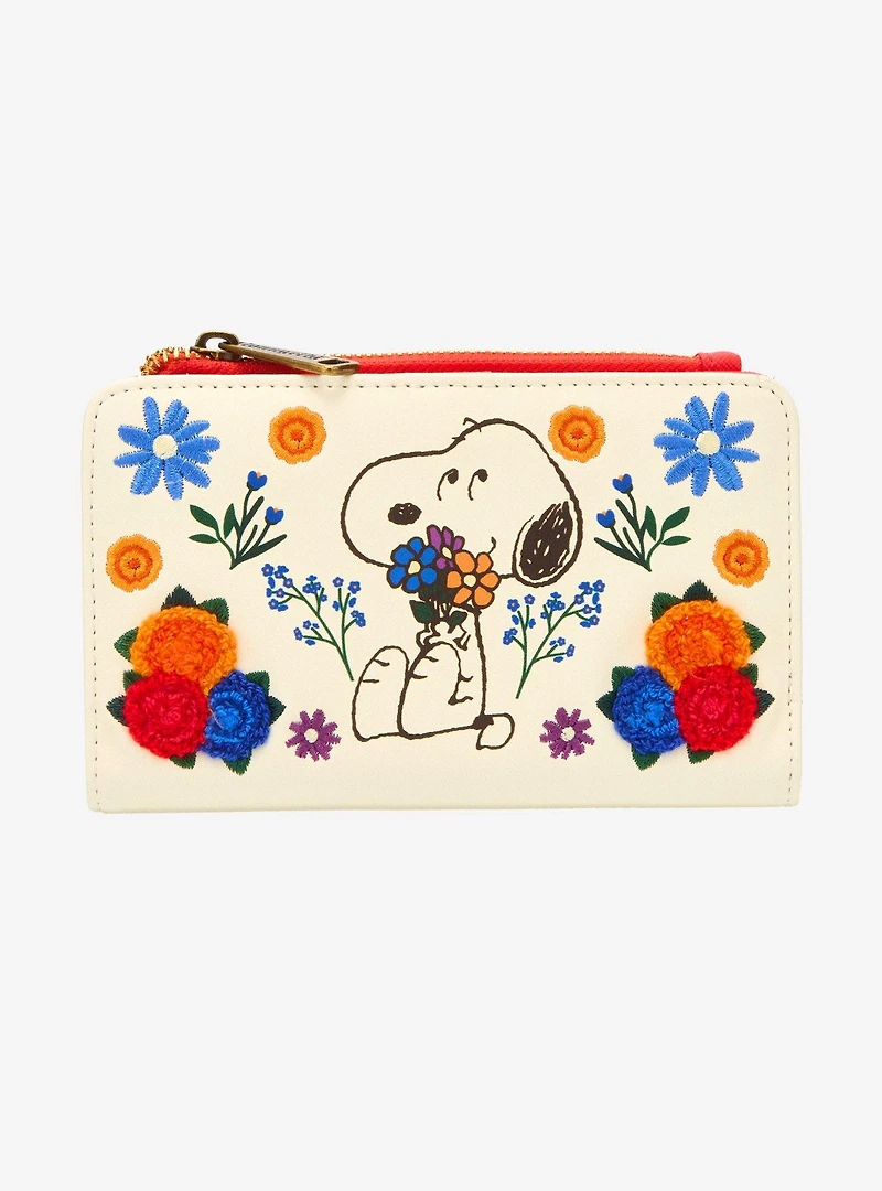 Loungefly Peanuts Floral Snoopy Wallet - BoxLunch Exclusive