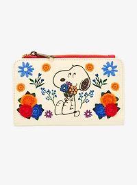 Loungefly Peanuts Floral Snoopy Wallet - BoxLunch Exclusive