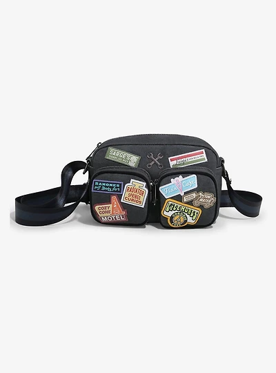Loungefly Disney Pixar Cars Radiator Springs Patches Crossbody Bag - BoxLunch Exclusive