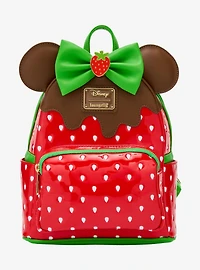 Loungefly Disney Minnie Mouse Chocolate Dipped Strawberry Ears Scented Mini Backpack - BoxLunch Exclusive