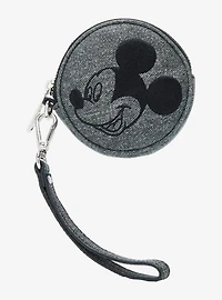Loungefly Disney Mickey Mouse Gray Denim Coin Purse — BoxLunch Exclusive