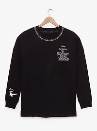 Disney The Nightmare Before Christmas Jack & Sally Barbed Wire Long Sleeve T-Shirt - BoxLunch Exclusive