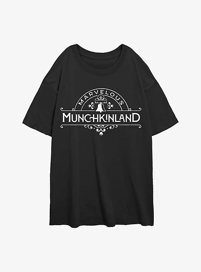 Wicked Munchkinland Womens Oversized T-Shirt