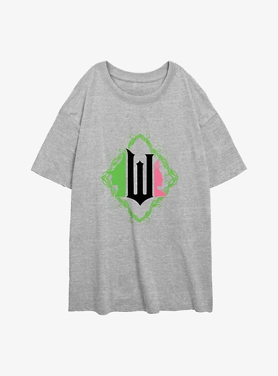 Wicked Dual Icons Womens Oversized T-Shirt