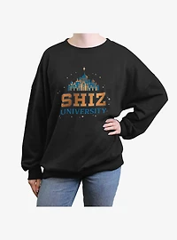 Wicked Shiz University Womens Oversized Sweatshirt