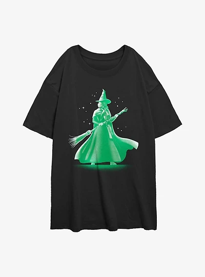 Wicked Elphaba Witch Womens Oversized T-Shirt