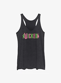 Wicked Elphaba and Glinda Silhouettes Logo Womens Tank