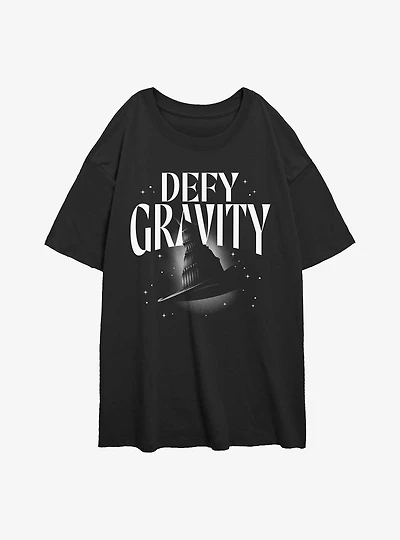 Wicked Defy Gravity Womens Oversized T-Shirt