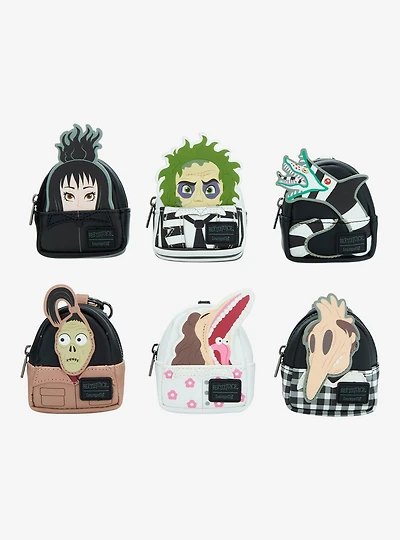 Loungefly Beetlejuice Characters Blind Box Mini Backpack Keychain