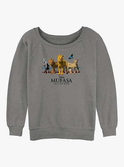 Mufasa: The Lion King Group Womens Slouchy Sweatshirt