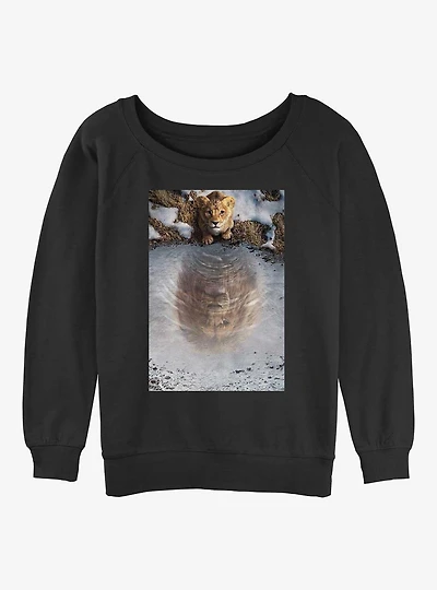 Mufasa: The Lion King Poster Womens Slouchy Sweatshirt
