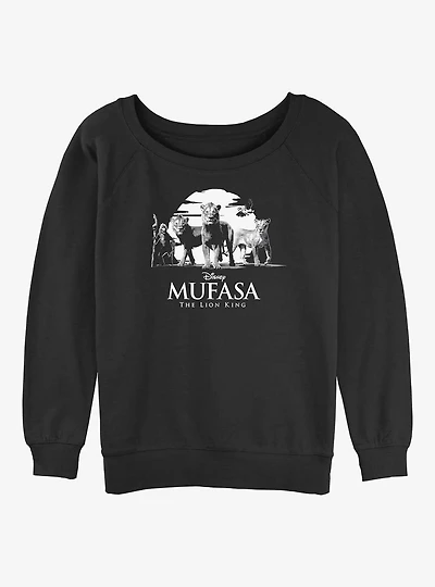 Mufasa: The Lion King Sunset Womens Slouchy Sweatshirt