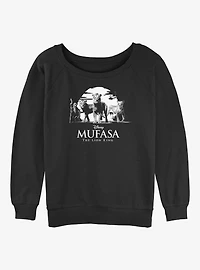 Mufasa: The Lion King Sunset Womens Slouchy Sweatshirt
