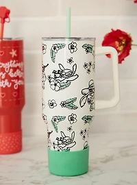 Disney Lilo & Stitch Botanical Allover Print Straw Tumbler — BoxLunch Exclusive