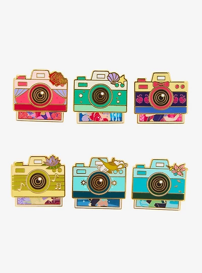Disney Princess Camera Sliding Blind Box Enamel Pin - BoxLunch Exclusive