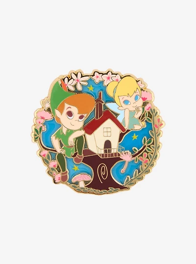 Disney Peter Pan Tink & Peter Tree House Enamel Pin — BoxLunch Exclusive