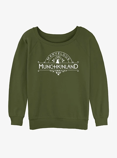 Wicked Munchkinland Womens Slouchy Sweatshirt