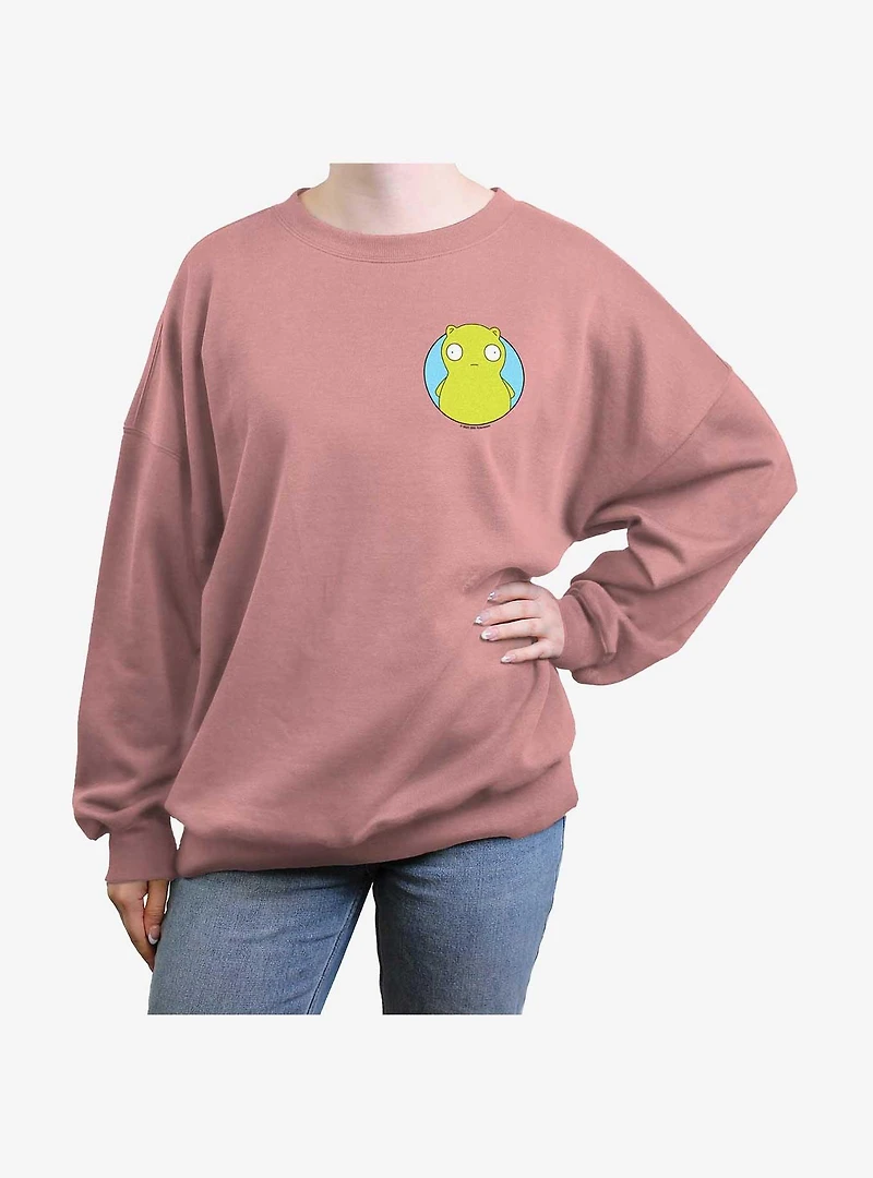 Bob's Burgers Kuchi Kopi Icon Womens Oversized Sweatshirt