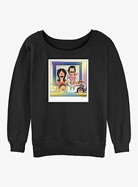Bob's Burgers Belcher Poarloid Womens Slouchy Sweatshirt