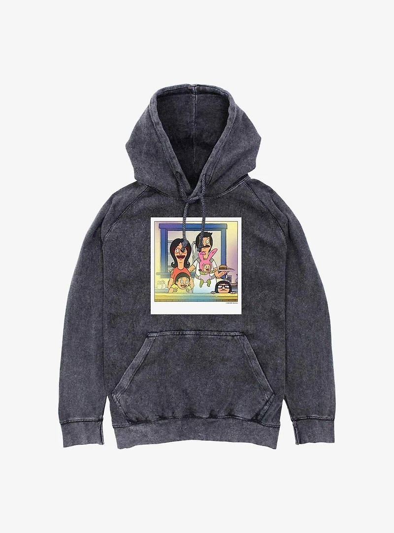 Bob's Burgers Belcher Poarloid Mineral Wash Hoodie