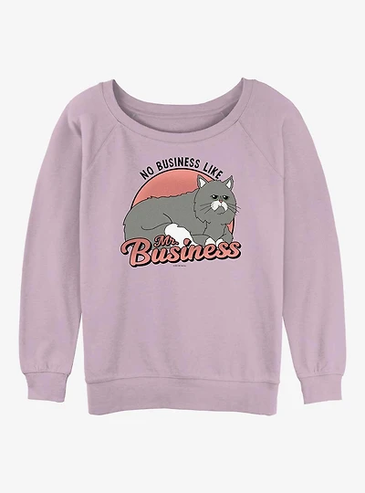 Bob's Burgers Mr Business Womens Slouchy Sweatshirt