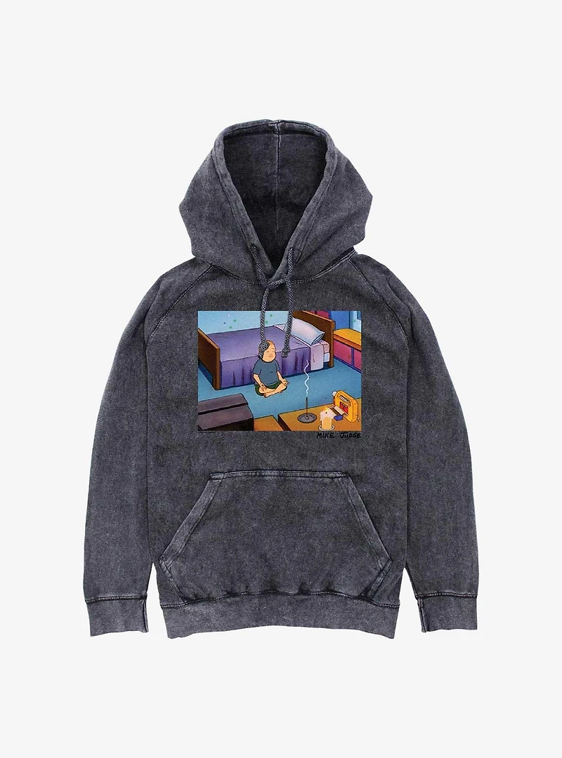 King Of The Hill Bobby Meditating Mineral Wash Hoodie
