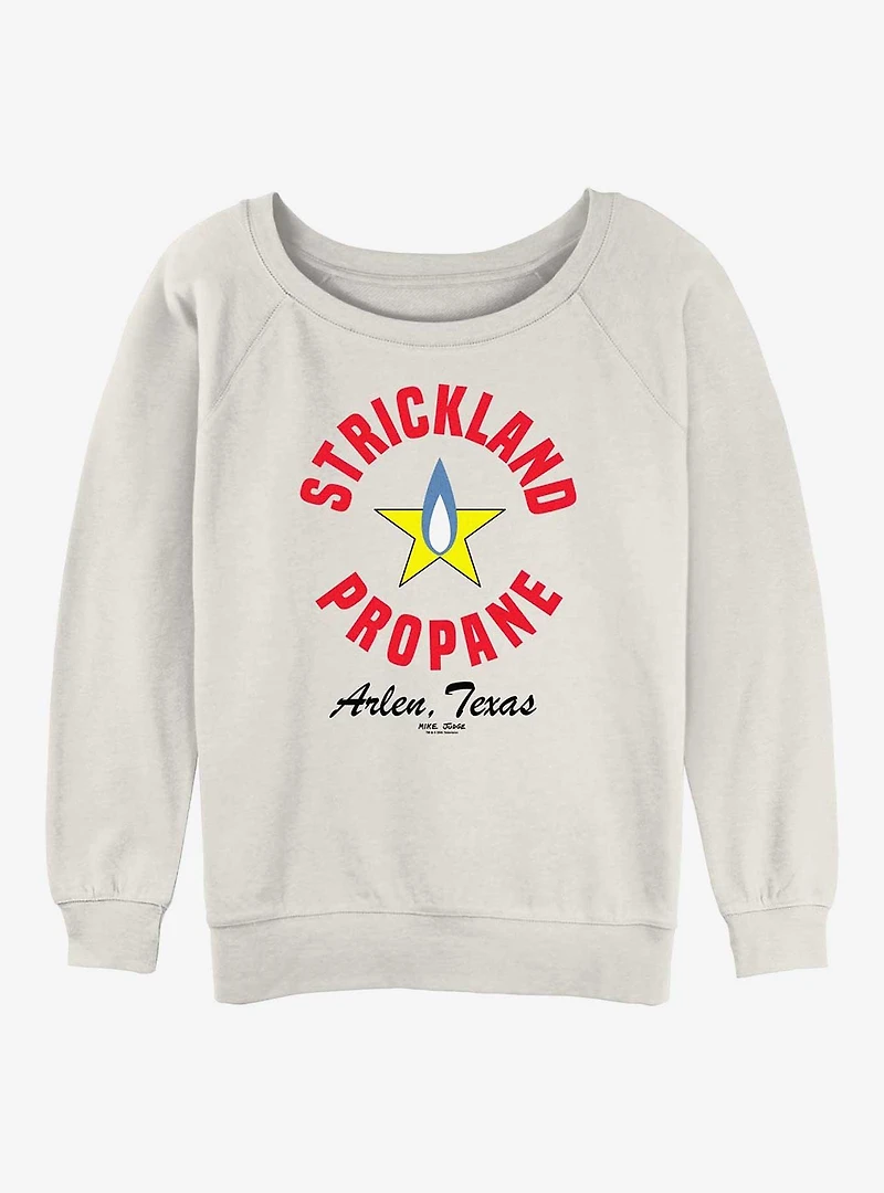 King Of The Hill Strickland Propane Logo Womens Slouchy Sweatshirt