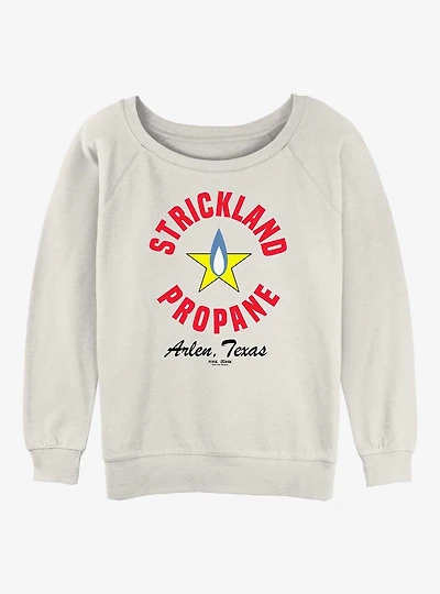 King Of The Hill Strickland Propane Logo Womens Slouchy Sweatshirt