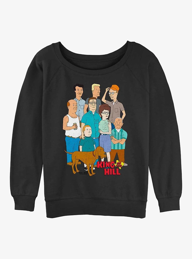 King Of The Hill All Together Womens Slouchy Sweatshirt