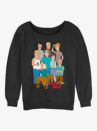 King Of The Hill All Together Womens Slouchy Sweatshirt
