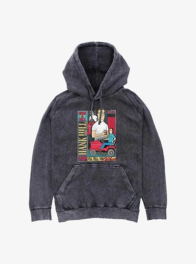 King Of The Hill Hank Collage  Mineral Wash Hoodie