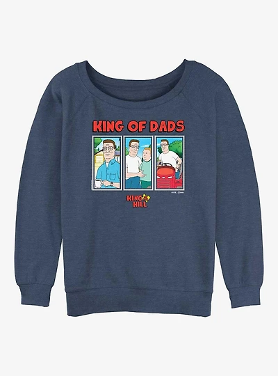 King of The Hill Dads Womens Slouchy Sweatshirt