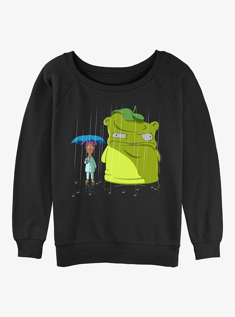 Bob's Burgers Kuchi Kopi Womens Slouchy Sweatshirt