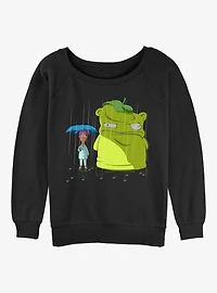 Bob's Burgers Kuchi Kopi Womens Slouchy Sweatshirt