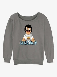 Bob's Burgers Gene Dad Womens Slouchy Sweatshirt
