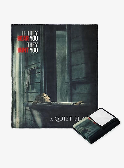 A Quiet Place Hiding Silk Touch Throw Blanket
