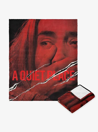 A Quiet Place Movie Poster Silk Touch Throw Blanket