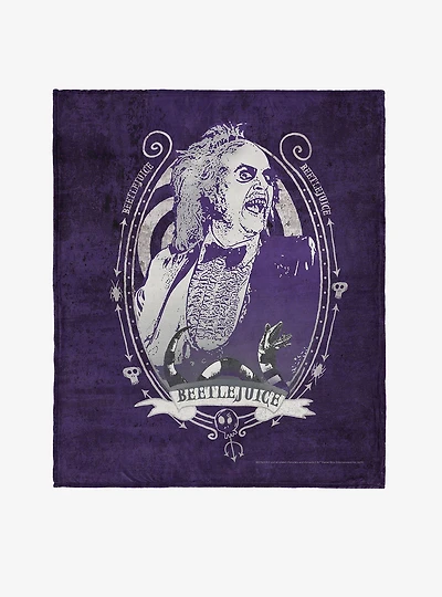 Beetlejuice Big Dark Room Silk Touch Throw Blanket