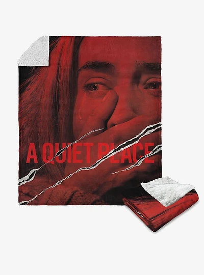 A Quiet Place Movie Poster Silk Touch Sherpa Throw Blanket