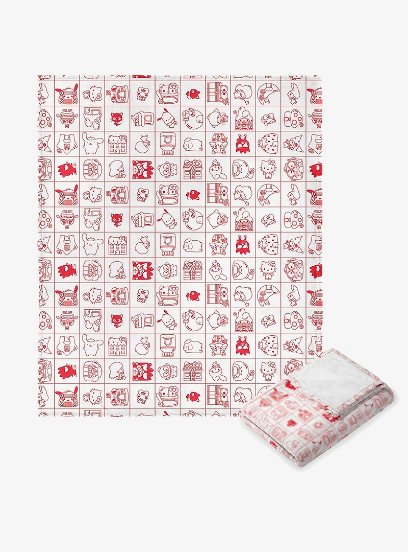 Sanrio Hello Kitty & Friends Hello Friends Silk Touch Throw Blanket