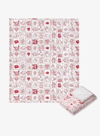 Sanrio Hello Kitty & Friends Hello Friends Silk Touch Throw Blanket